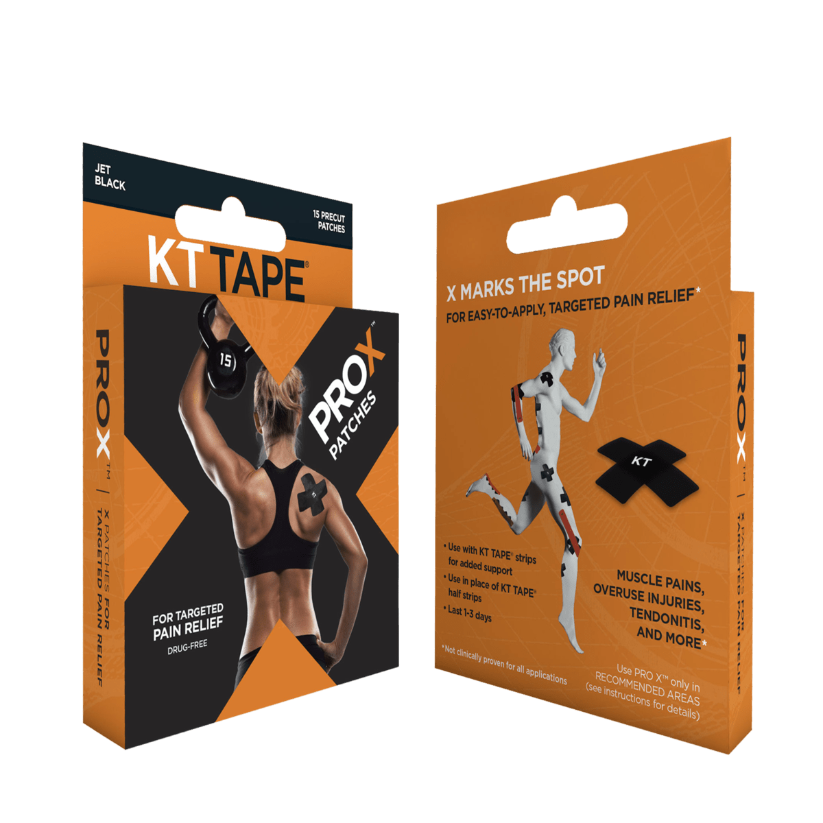 KT Tape Pro X Muscle Pain Relief Patches