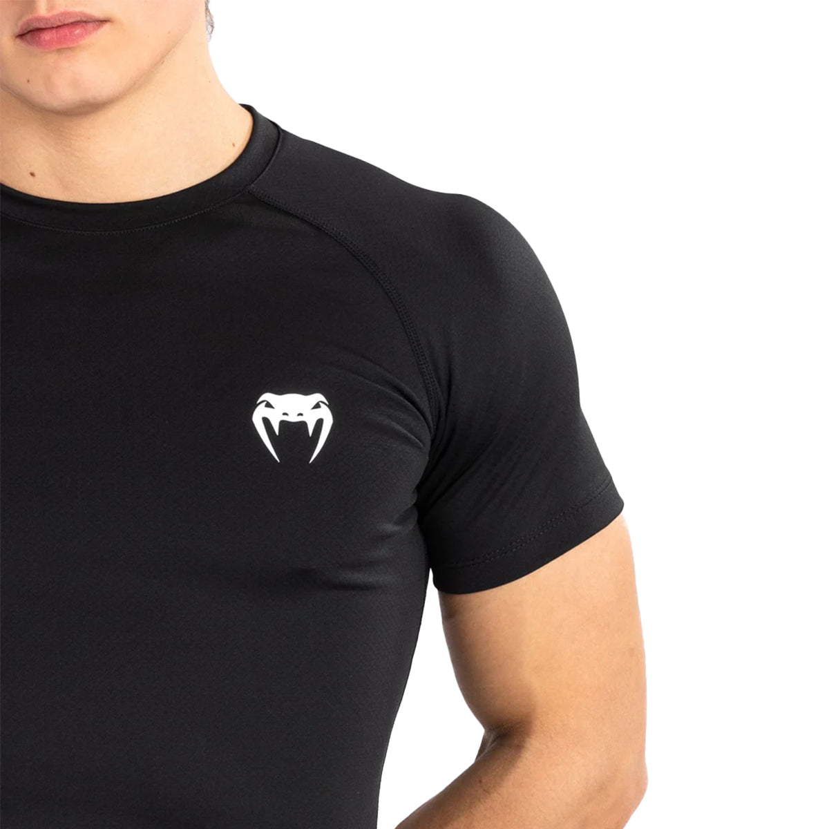 Venum Contender MMA Short Sleeve Rashguard - Black