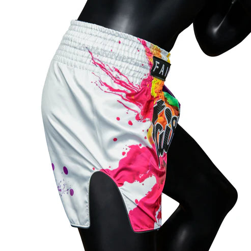 Fairtex Funky Soul White Muaythai Shorts BS1939