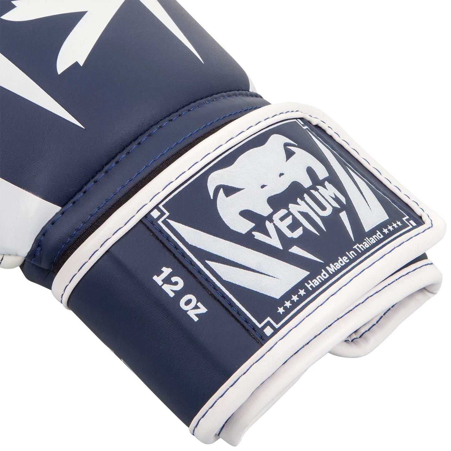 Venum Elite Boxing Gloves - Navy Blue/White