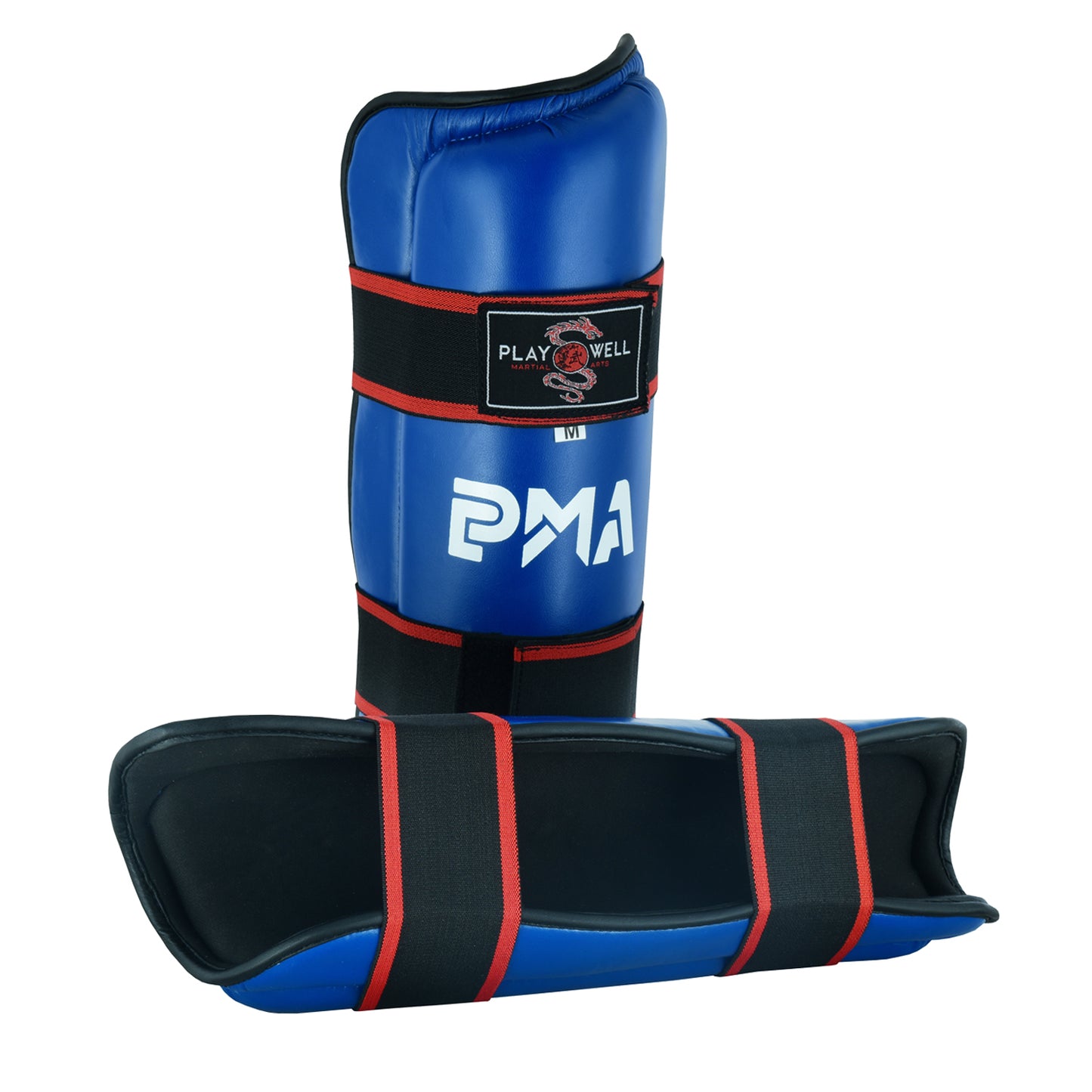 Semi Contact Elite Kickboxing Shin Guards - Blue