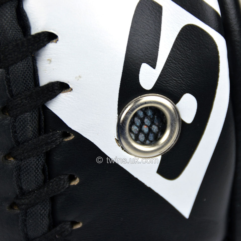 Twins KPL10 Curved Leather Thai Kick Pads - Black