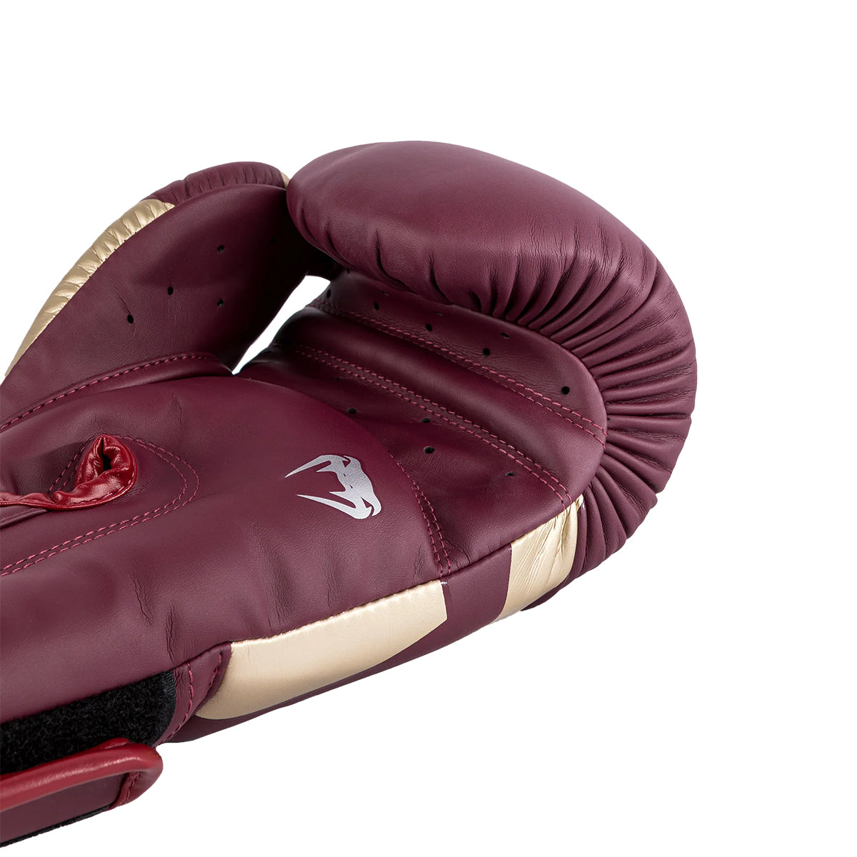 Venum Elite Boxing Gloves - Burgundy/Gold