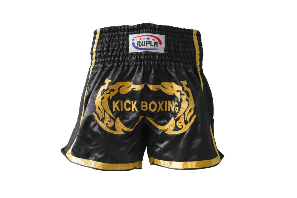 Rupla Kickboxing Shorts - Black Gold