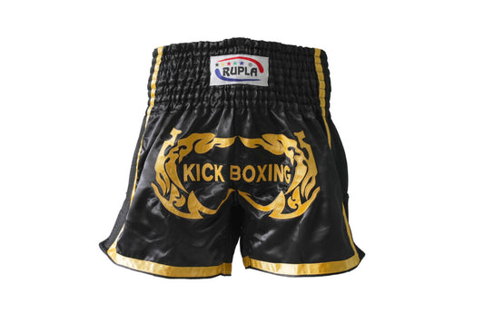 Rupla Kickboxing Shorts - Black Gold