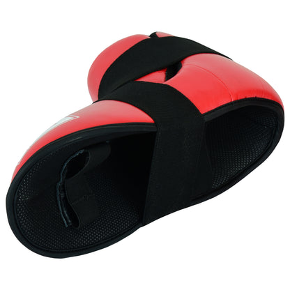 Semi Contact Elite Glossy Sparring Boots - Red - NEW