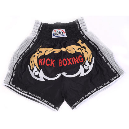 Rupla Kickboxing Shorts - Black White