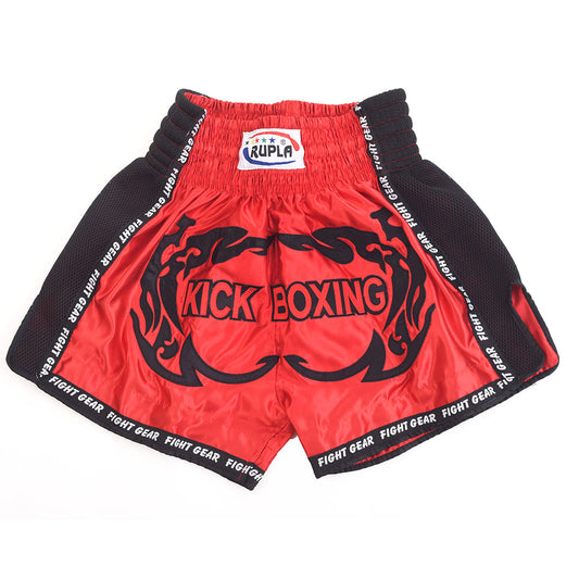 Rupla Kickboxing Shorts - Red Black