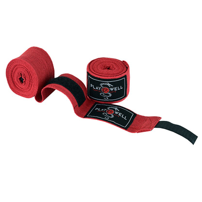 Boxing Elasticated Cotton Maroon  Hand Wraps  - 5M