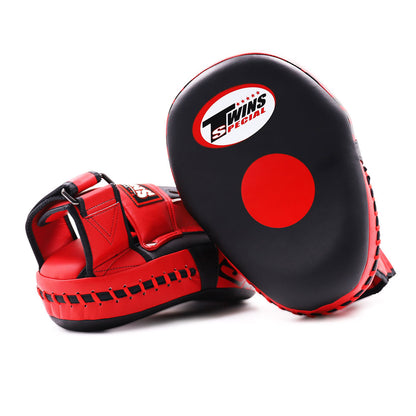 Twins Microfibre Focus Mitts Black-Red