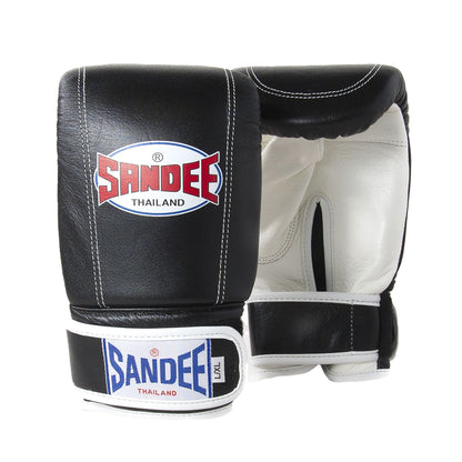 Sandee Velcro Leather Bag Gloves - Black