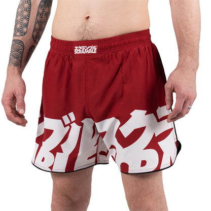 Scramble Baka Grappling Fight Shorts - Red
