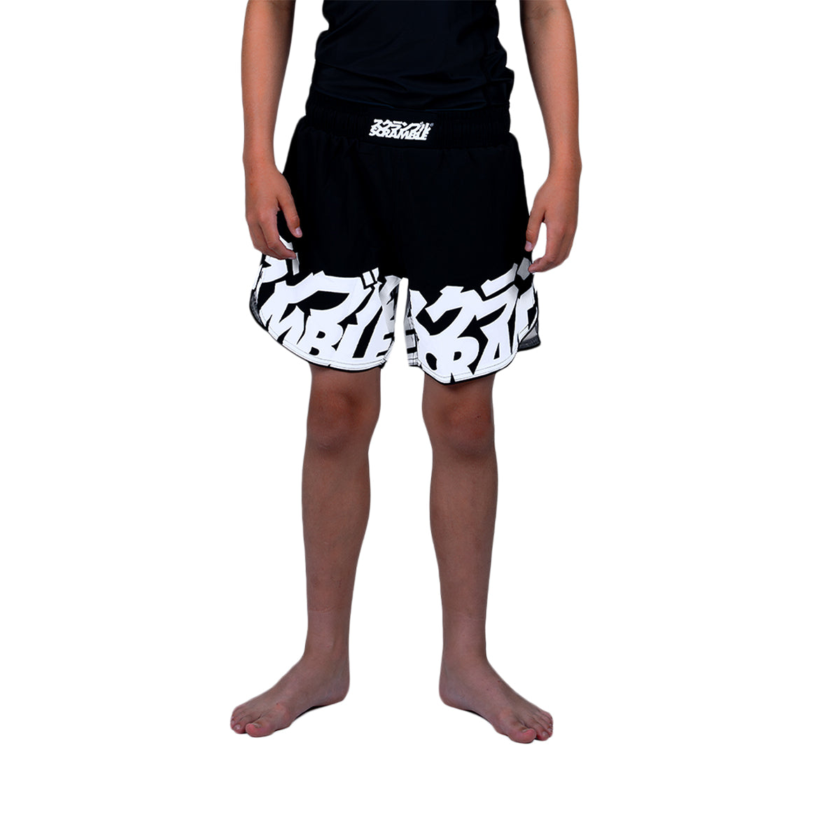 Scramble Baka Kids Grappling Fight Shorts - Black