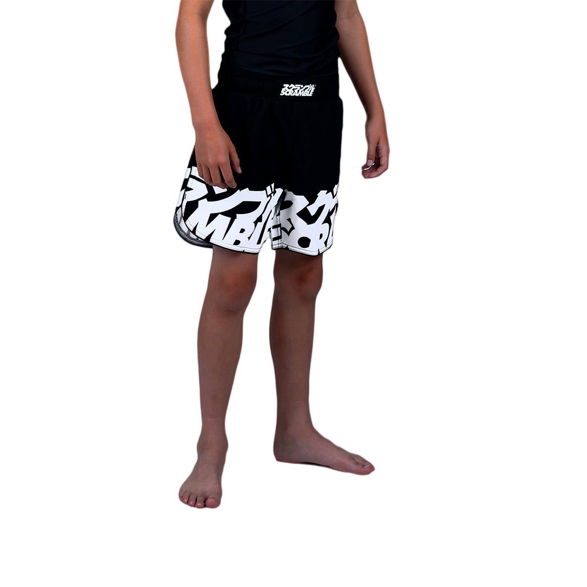 Scramble Baka Kids Grappling Fight Shorts - Black