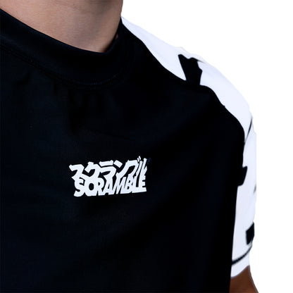 Scramble Baka Kids Short Sleeve Rash Guard - Black