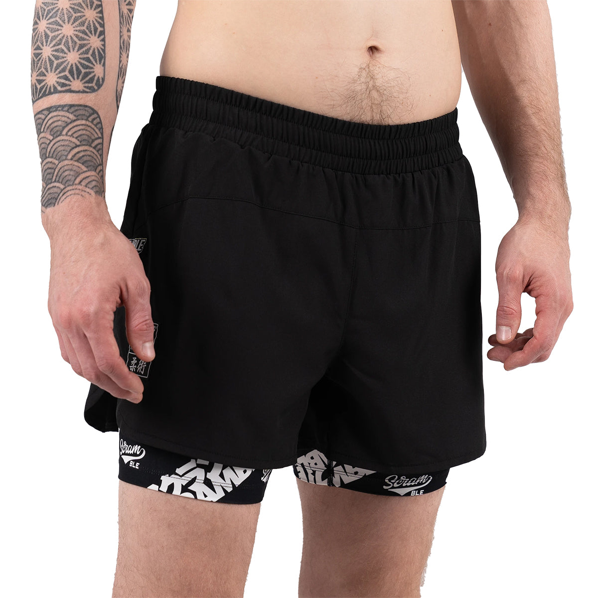 Scramble Combo Hybrid Grappling Fight Shorts - Logos