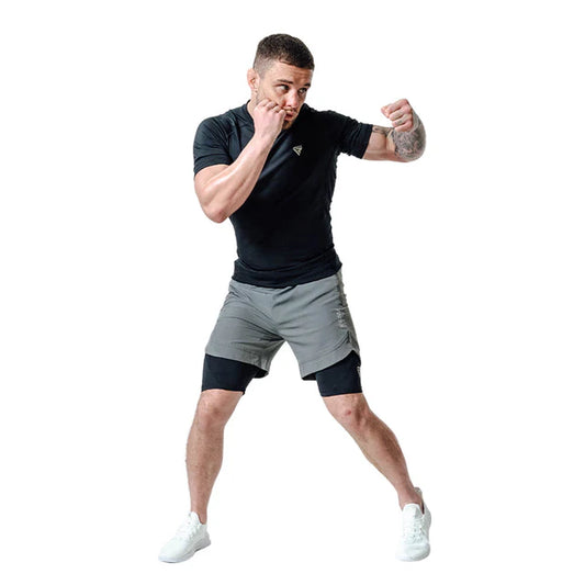 RDX T16 2-in-1 Compression MMA Shorts