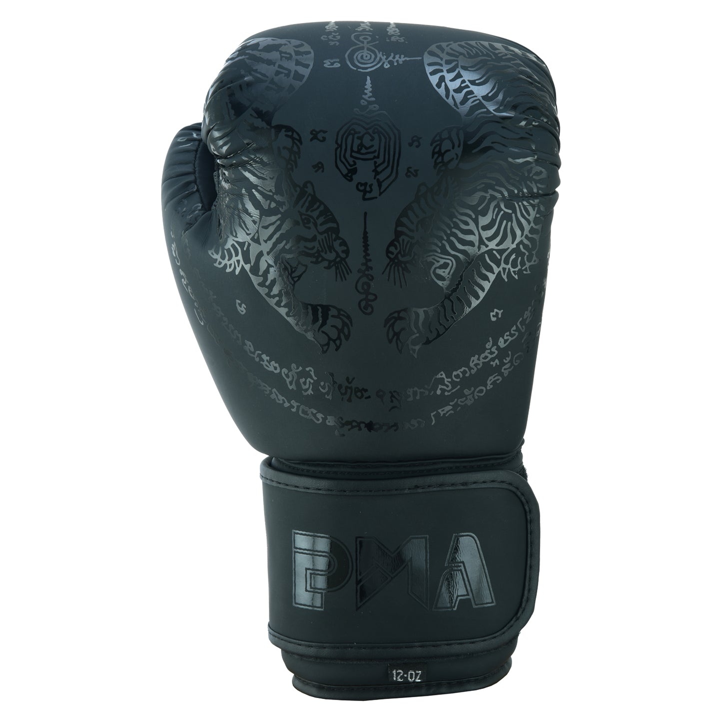 Playwell Childrens Matte Black "Twin Tiger" Boxing Gloves