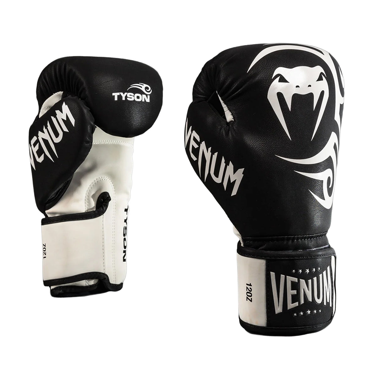 Venum Mike Tyson Replica Boxing Gloves - Deep Black/Optical Whit