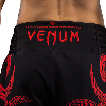 Venum x Mike Tyson Tiger Boxing Shorts - Deep Black/Intense Red