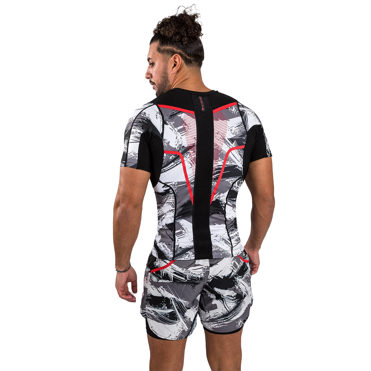 Venum Electron 3.0 MMA Short Sleeve Rashguard - Camo Grey
