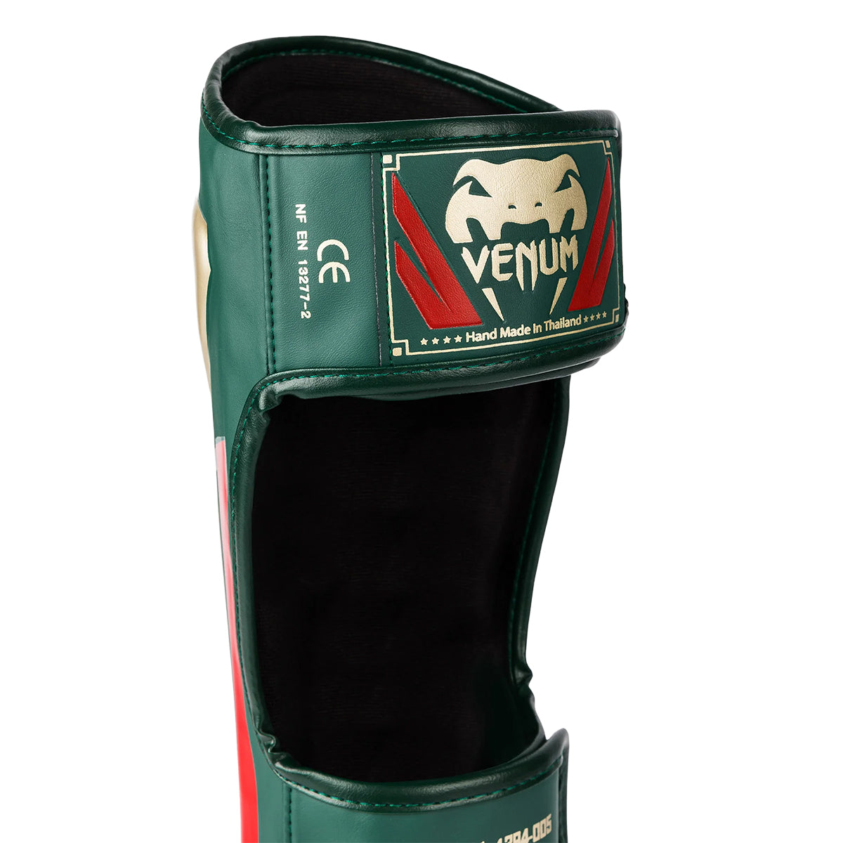 Venum Muay Thai Stand Up Elite Shin Guards - Green