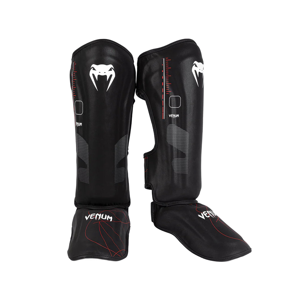 Venum Tactical XT Shinguards - Black/Fire Red