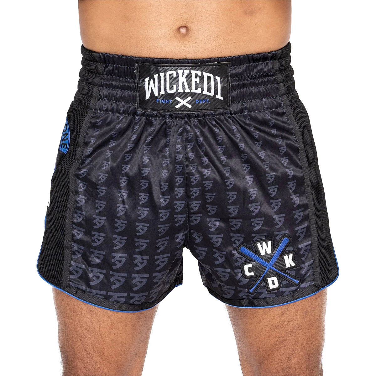 Wicked1 Infinite Muay Thai Shorts - Blue