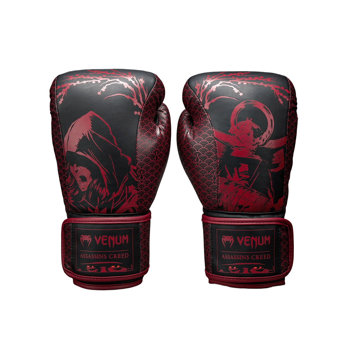 Venum x Assassin's Creed Shadows Boxing Gloves - Burgundy/Black