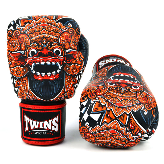 Twins Barong Boxing Gloves Black-Red