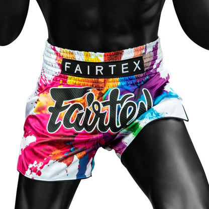 Fairtex Funky Soul White Muaythai Shorts BS1939