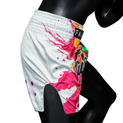 Fairtex Funky Soul White Muaythai Shorts BS1939