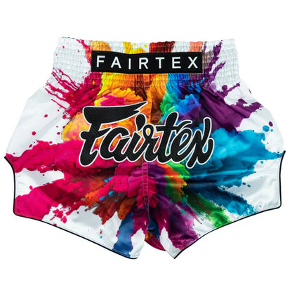Fairtex Funky Soul White Muaythai Shorts BS1939