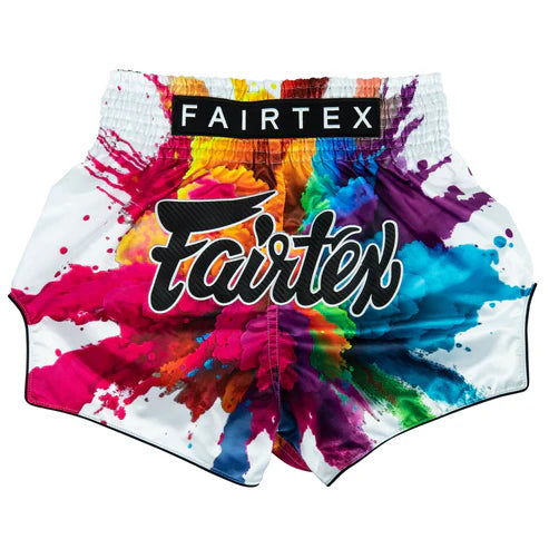 Fairtex Funky Soul White Muaythai Shorts BS1939