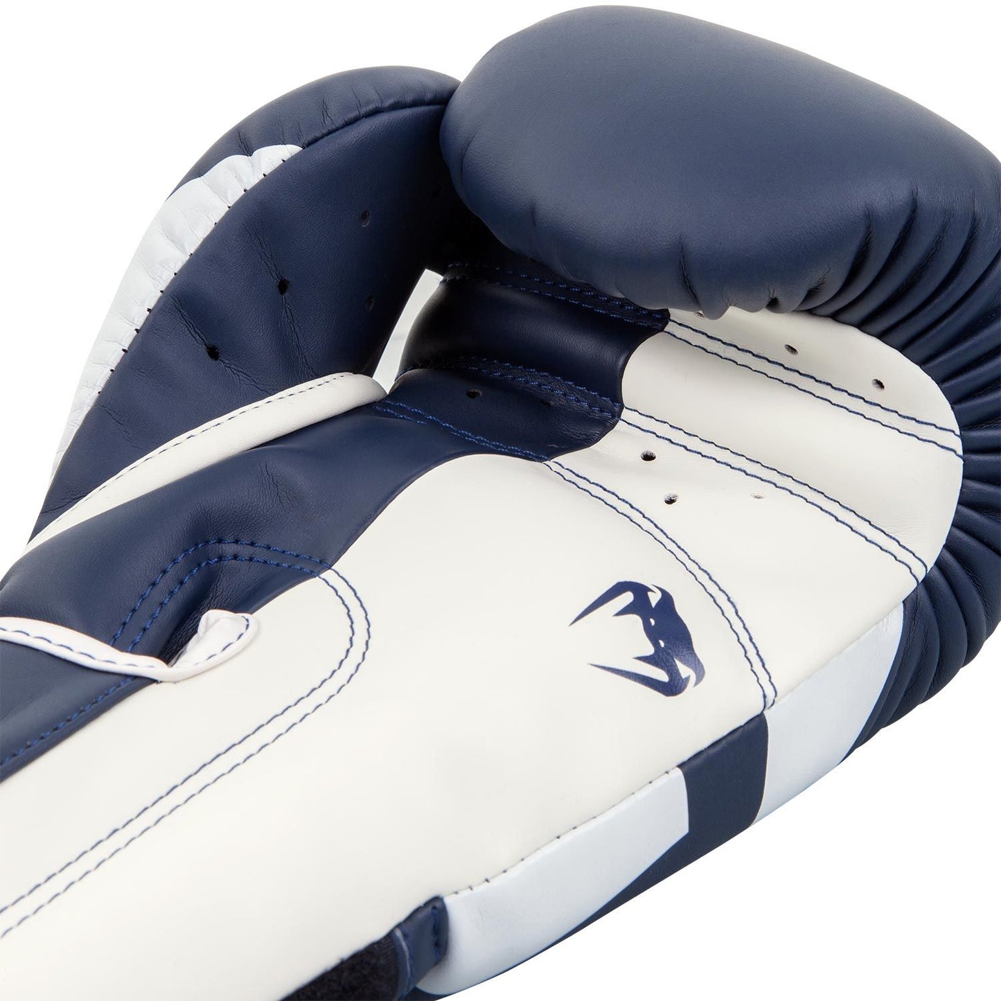 Venum Elite Boxing Gloves - Navy Blue/White