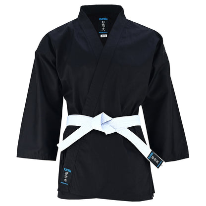Karate Uniform Black:  Childrens P/C - 7OZ