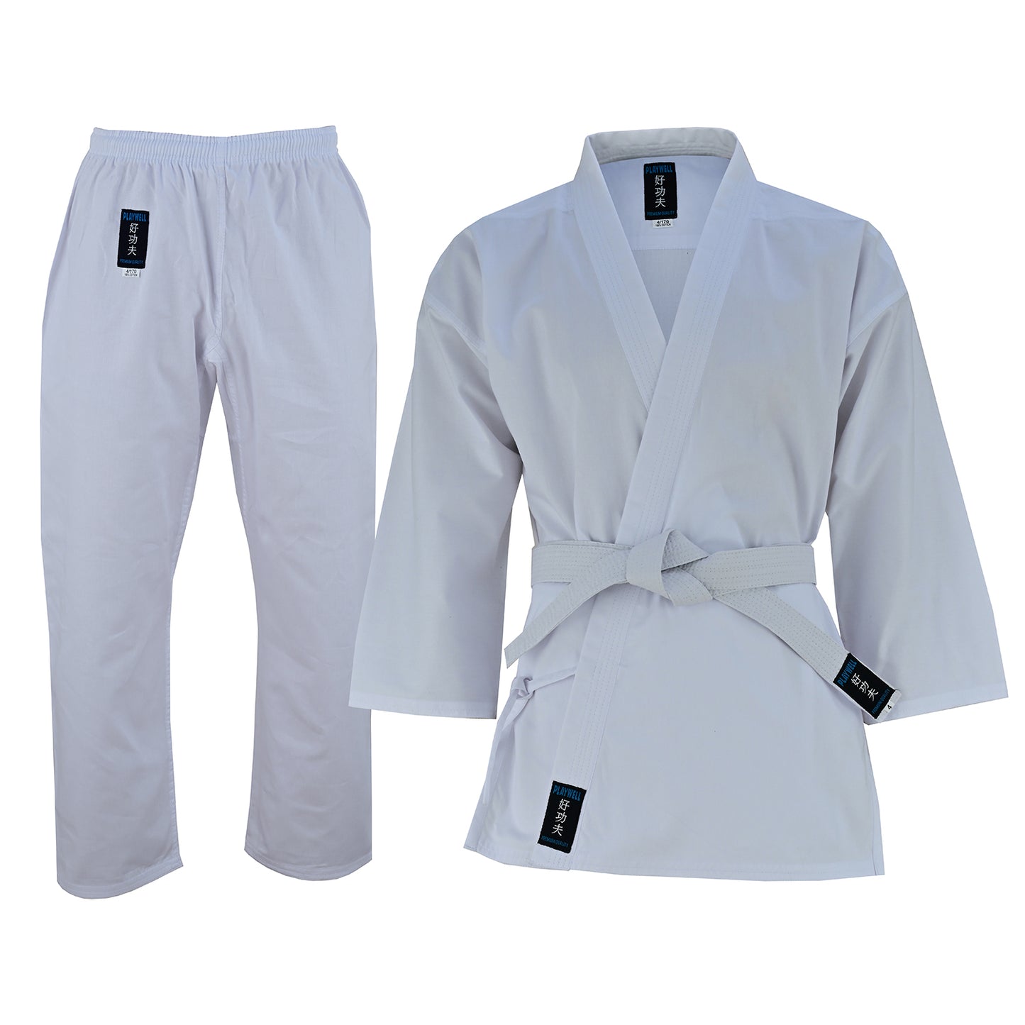 Kids Karate Cotton Suit - White 8.5oz