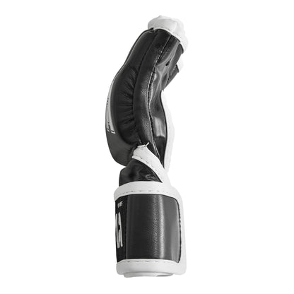 Childrens Elite MMA Grappling Fight Gloves - Black/White