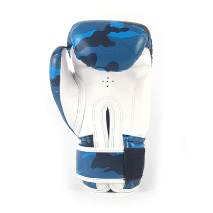 Sandee Authentic Kids Camo Boxing Gloves -  Blue