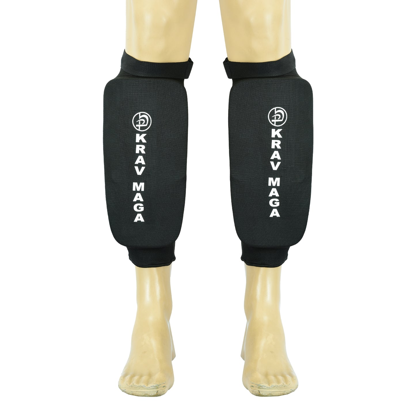Krav Maga Black Heavy  EVA Padding Elasticated Shin Guards
