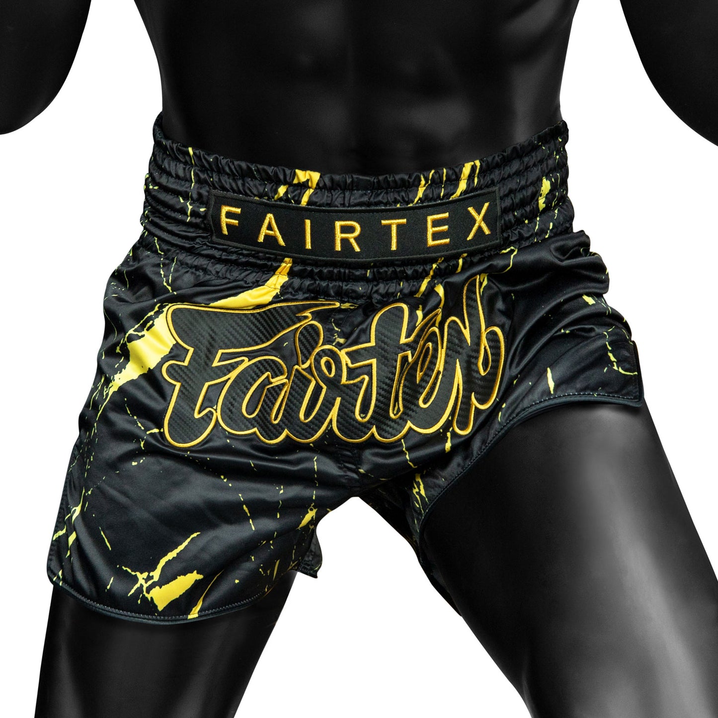 Fairtex  Muay Thai Fight Shorts Black - Marble