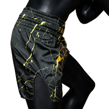 Fairtex  Muay Thai Fight Shorts Black - Marble