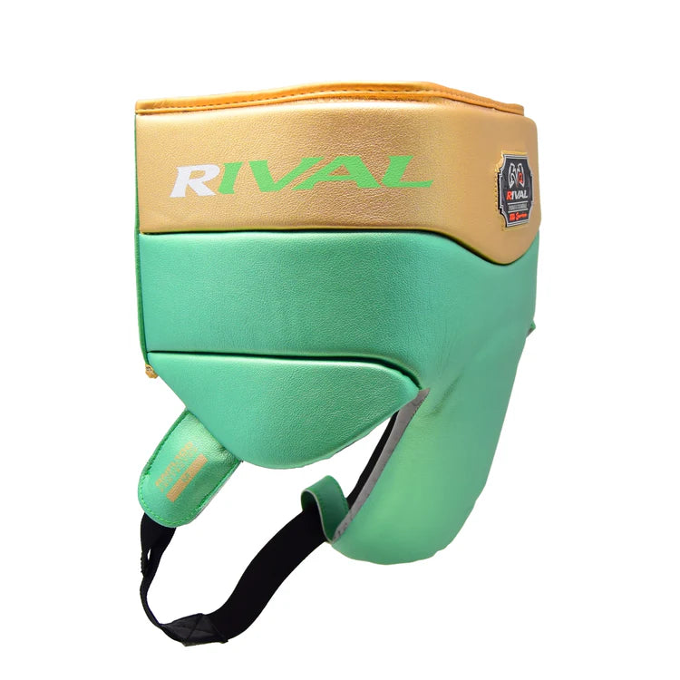 Rival NFL100 Professional Boxing Groin Guard  - Green/Silver
