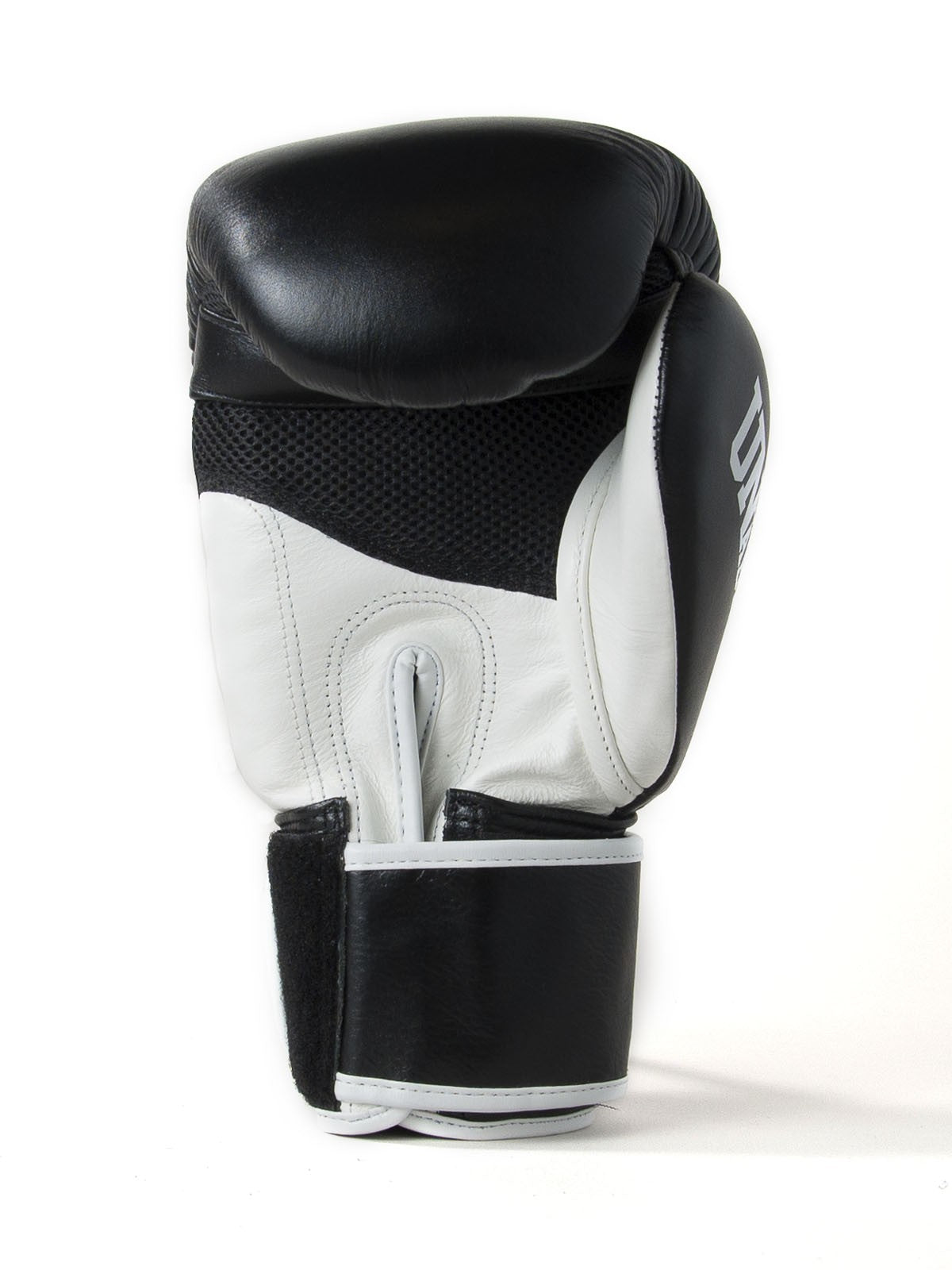 Sandee Black Leather Cool Tech Muay Thai Boxing Gloves  - Black