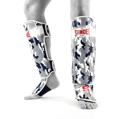 Sandee Sport Muay Thai Shin Guards - Camo