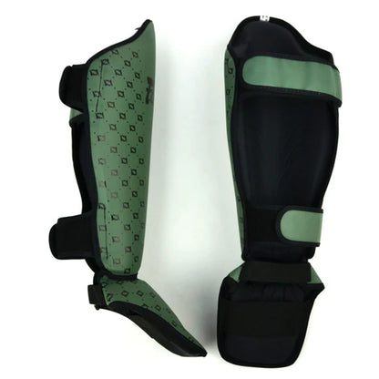Fairtex SP5 Competition Shin Guards – Olive Green | Muay Thai & Kickboxing