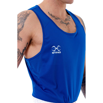 Sting Adults Male Competition Mettle 2:0 Boxing Vest - Blue