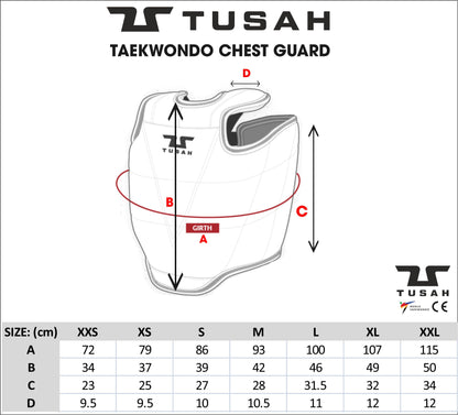 Tusah WT Taekwondo Competition Approved Body Armour