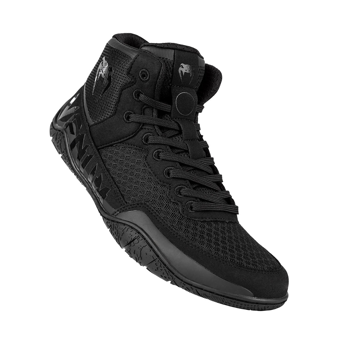 Venum Elite Premium Wrestling Shoes - Black/Black